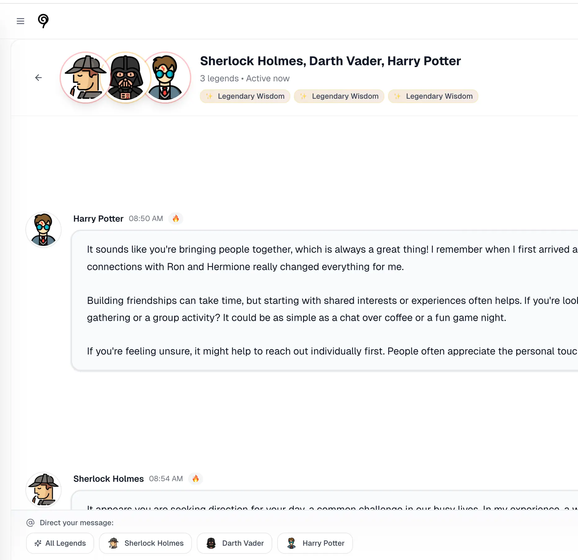 Screenshot 2 of Chat With Legends - Chat with History