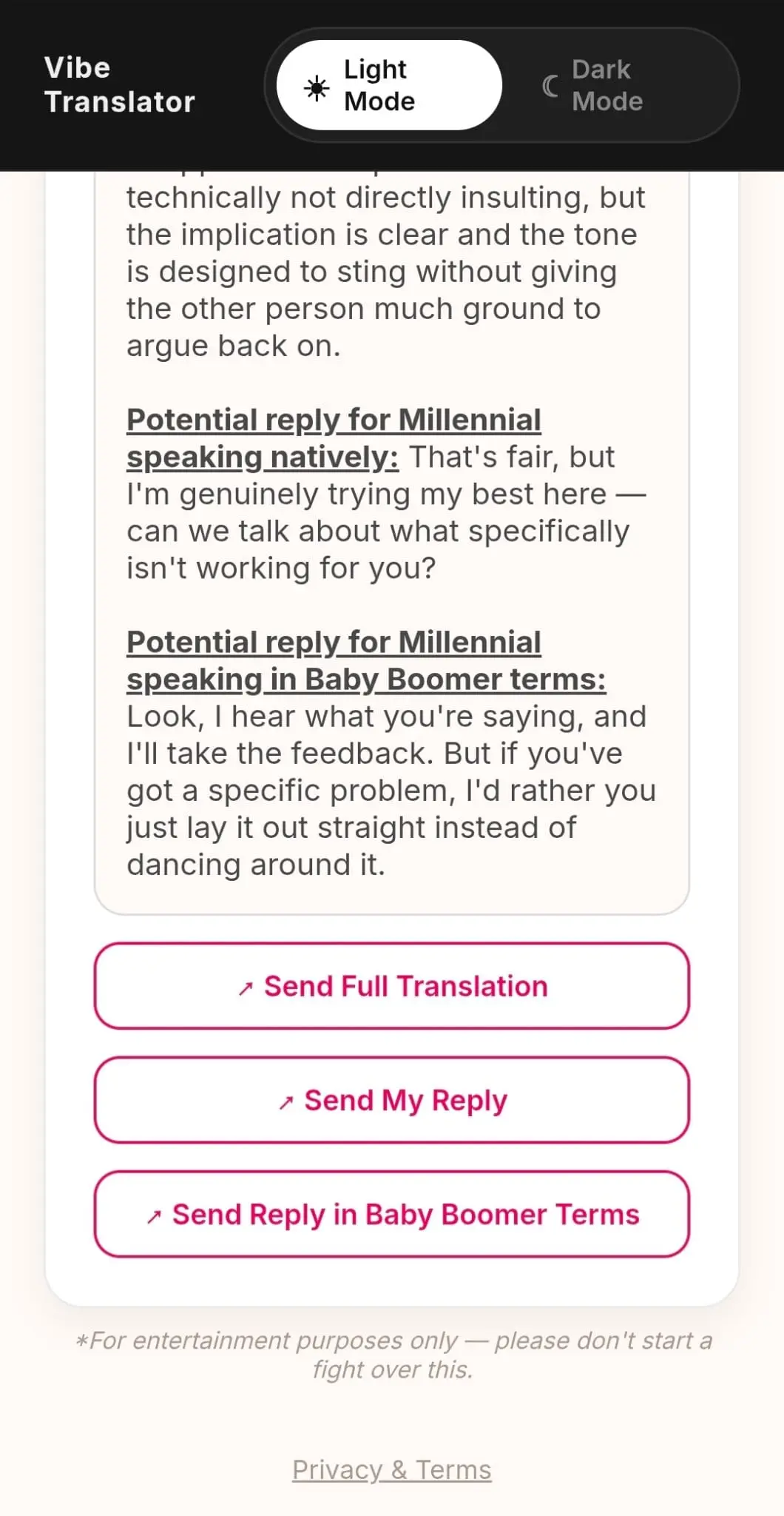 Screenshot 4 of Vibe Translator