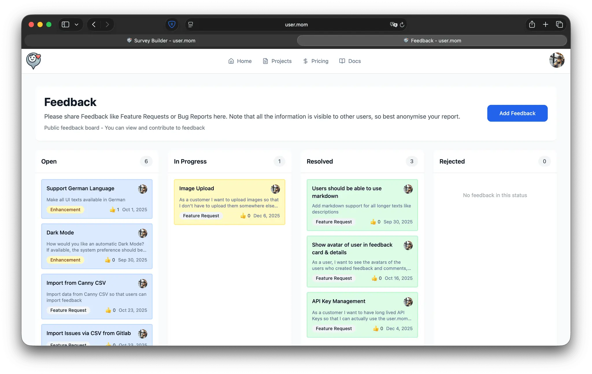 Screenshot 3 of user.mom
