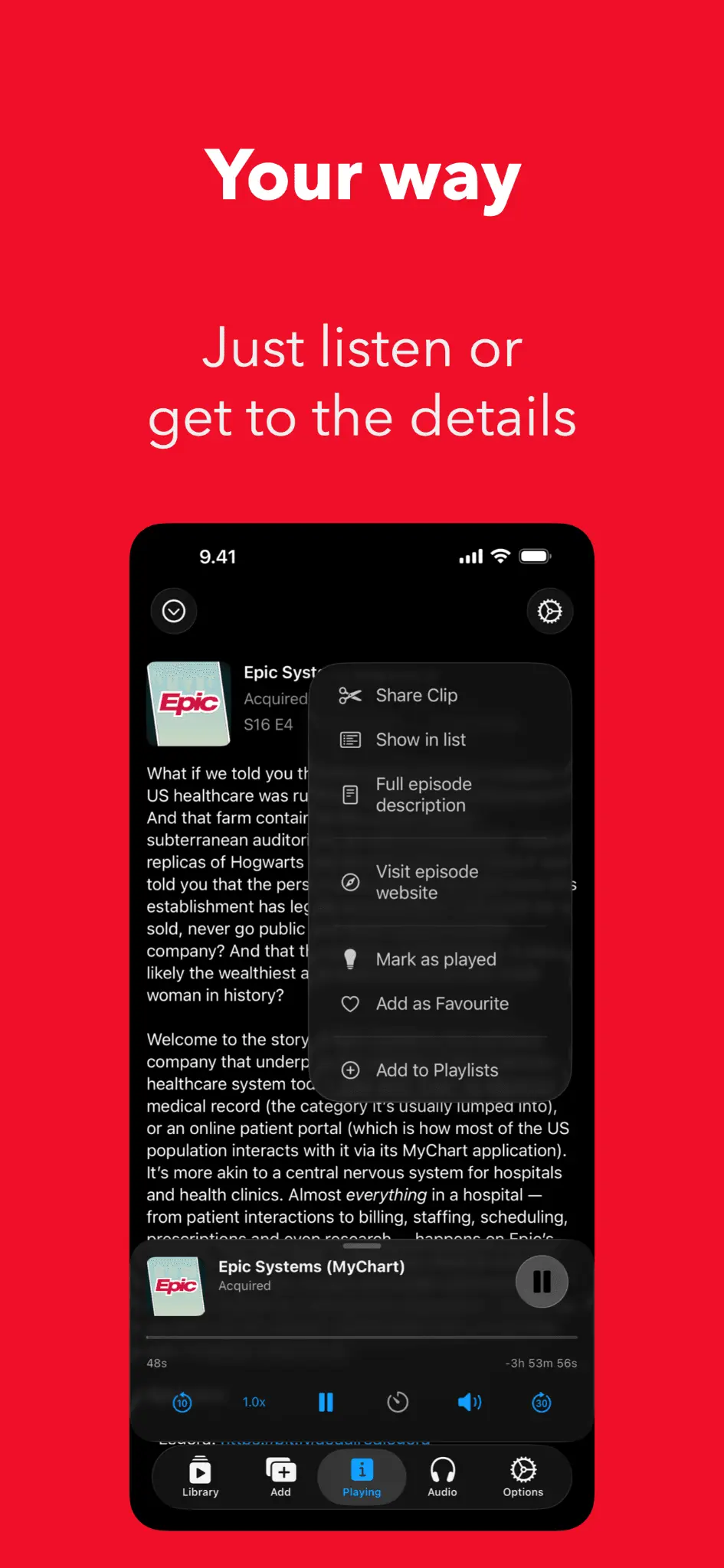 Screenshot 6 of Nuotit — Premium sound podcast player