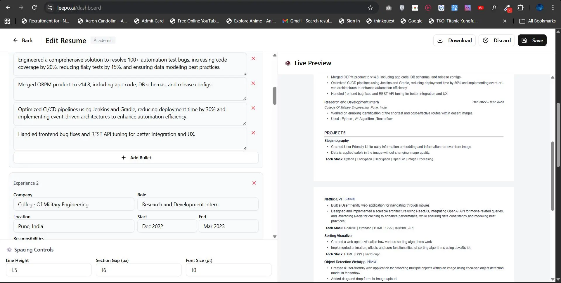 Screenshot 1 of Leepo - Track Your Job Applications