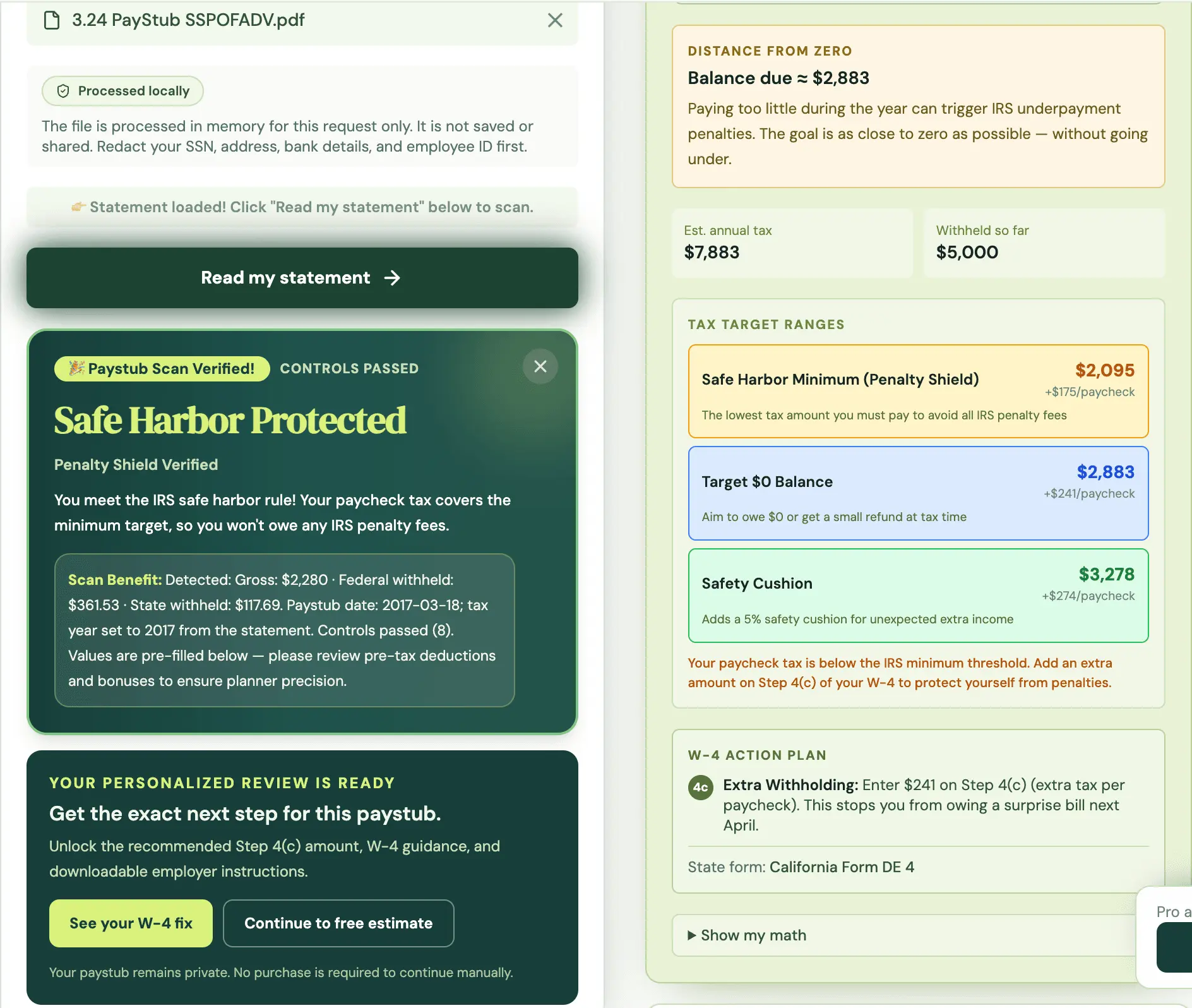 Screenshot 4 of Withholdwise