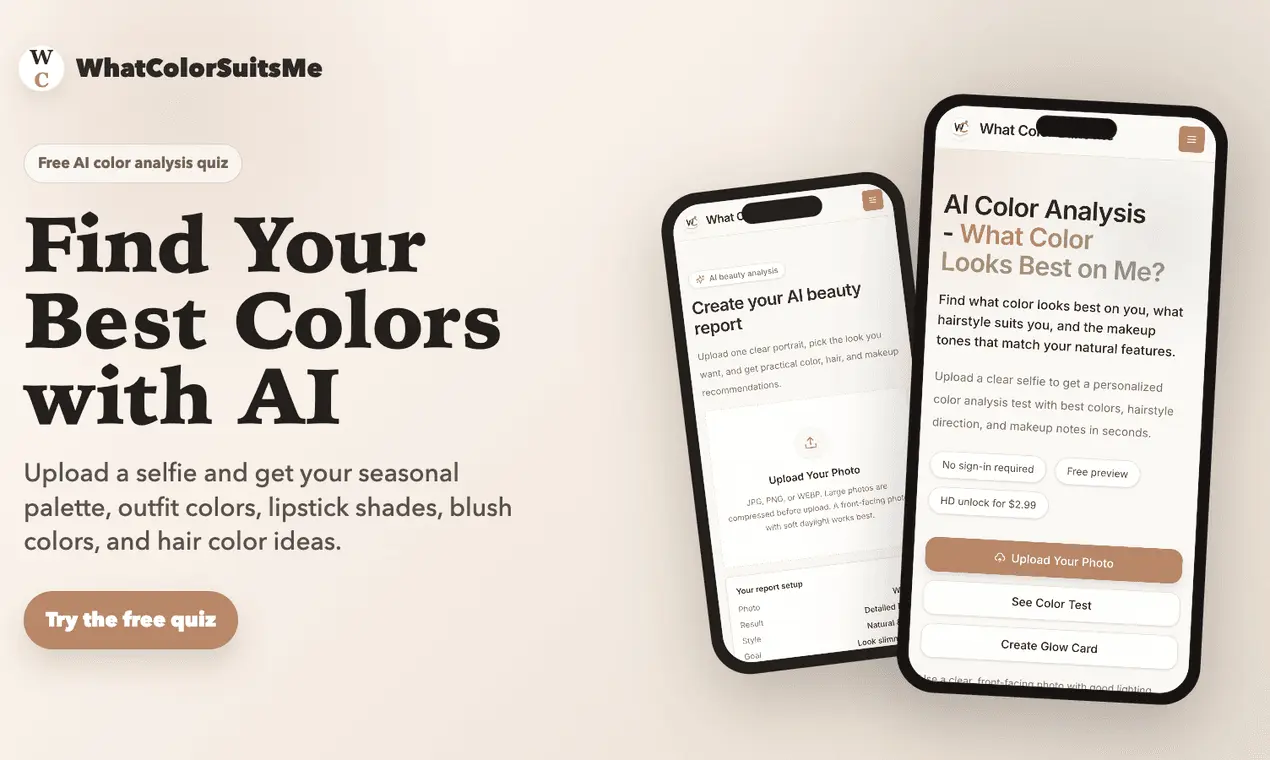 Screenshot 1 of WhatColorSuitsMe