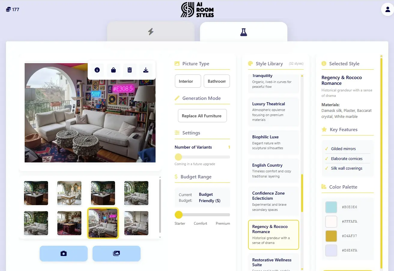 Screenshot 2 of AI Room Styles