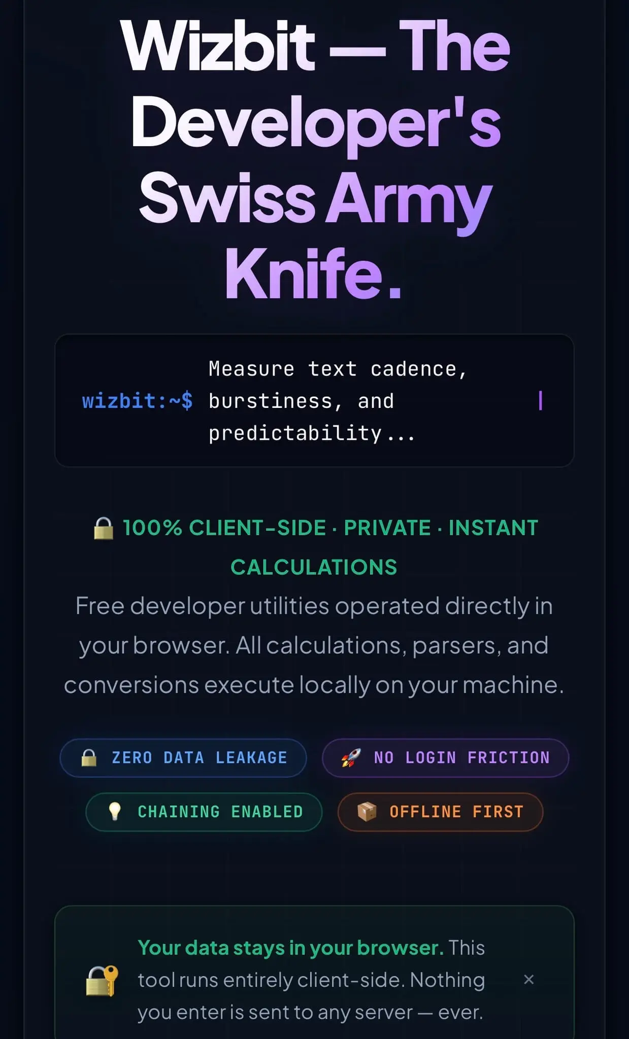 Screenshot 1 of Wizbit