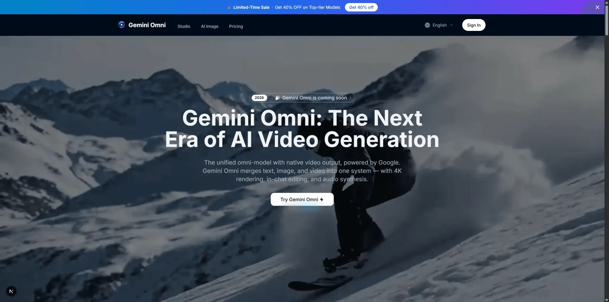 Screenshot 1 of Gemini Omni