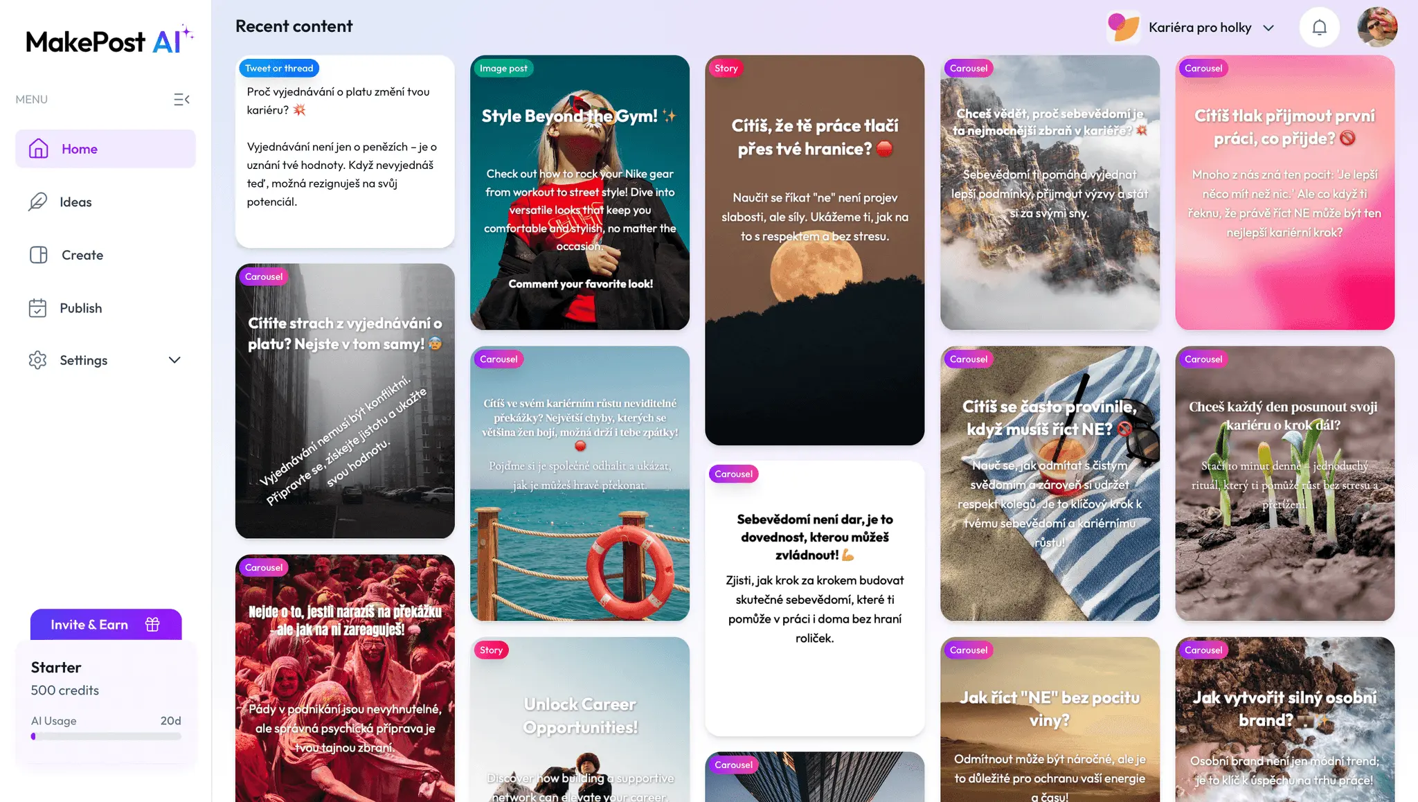Screenshot 4 of MakePostAI: Make Viral Social Posts 🔥