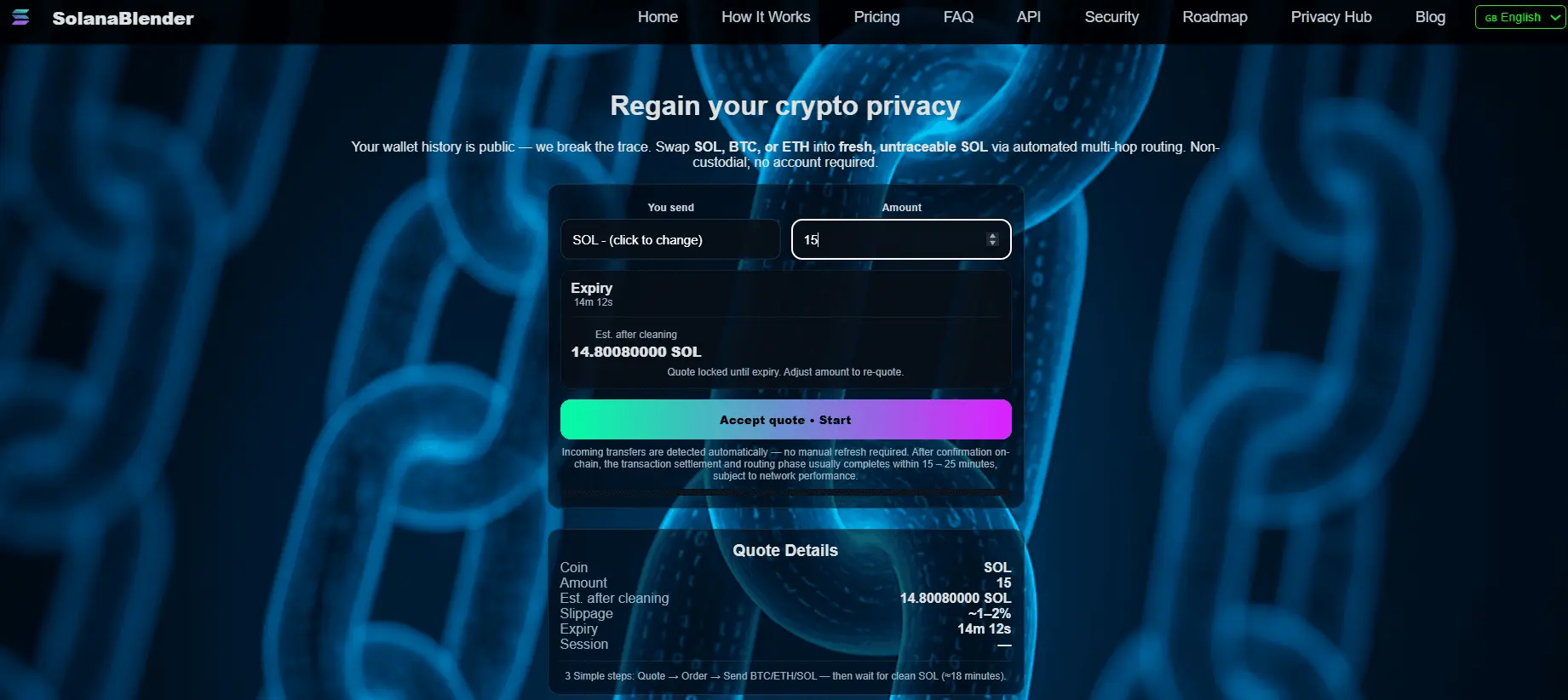 Screenshot 4 of SolanaBlender