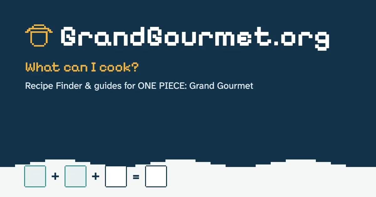 Screenshot 1 of One Piece: Grand Gourmet Recipe Finder