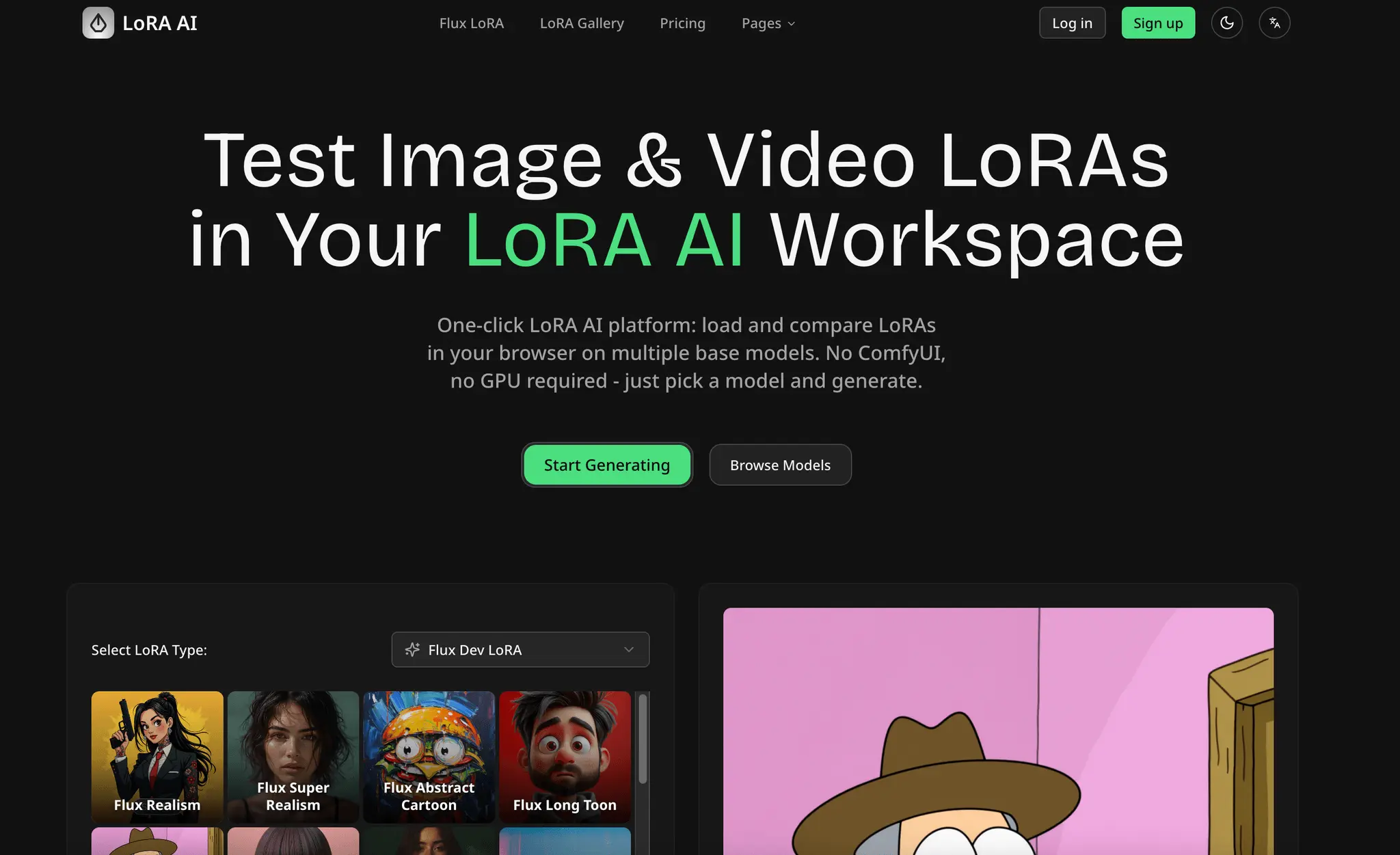 Screenshot 1 of LoRA AI Image & Video Generator | Test &