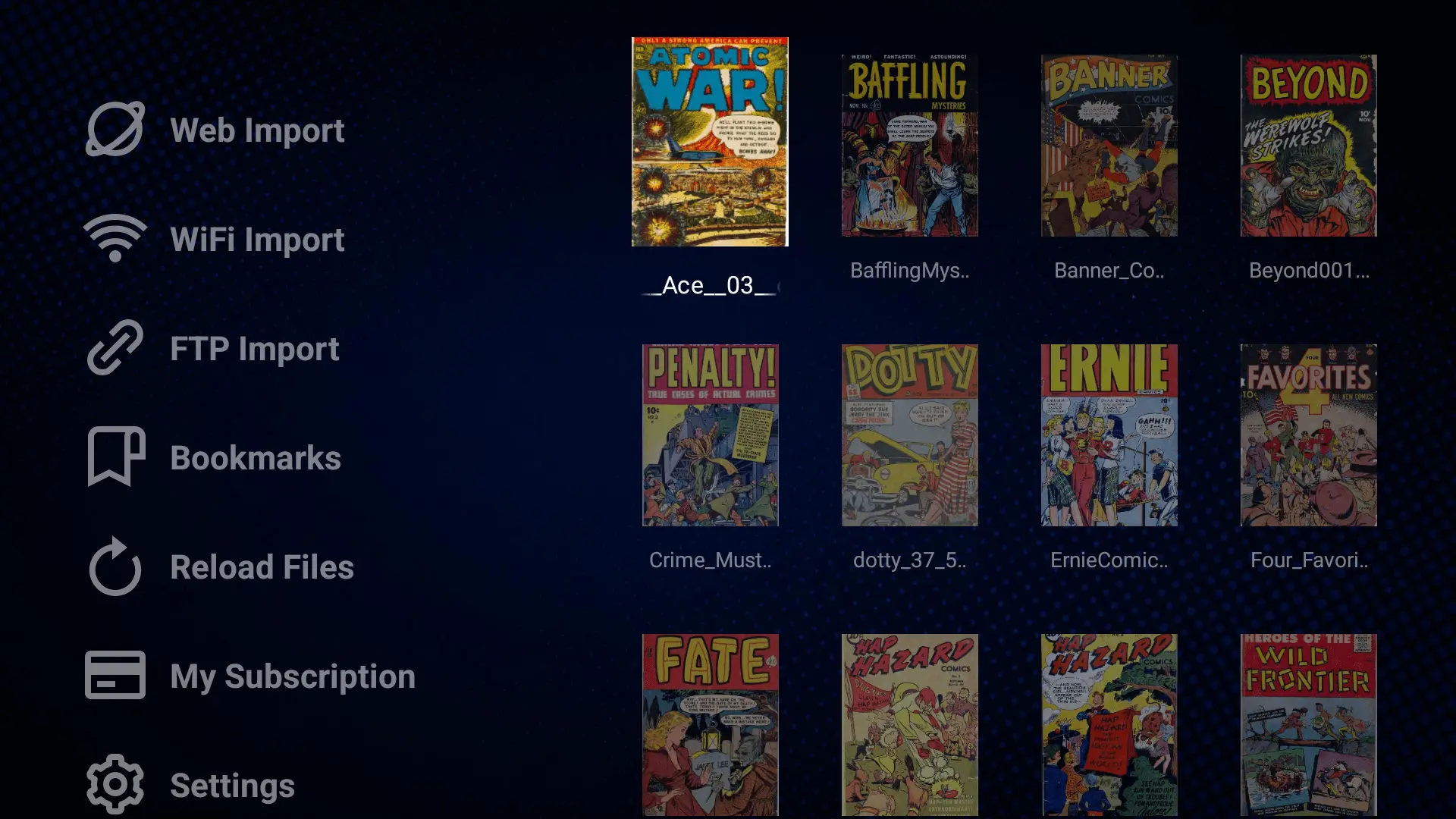 Screenshot 1 of TV Comic Book Reader