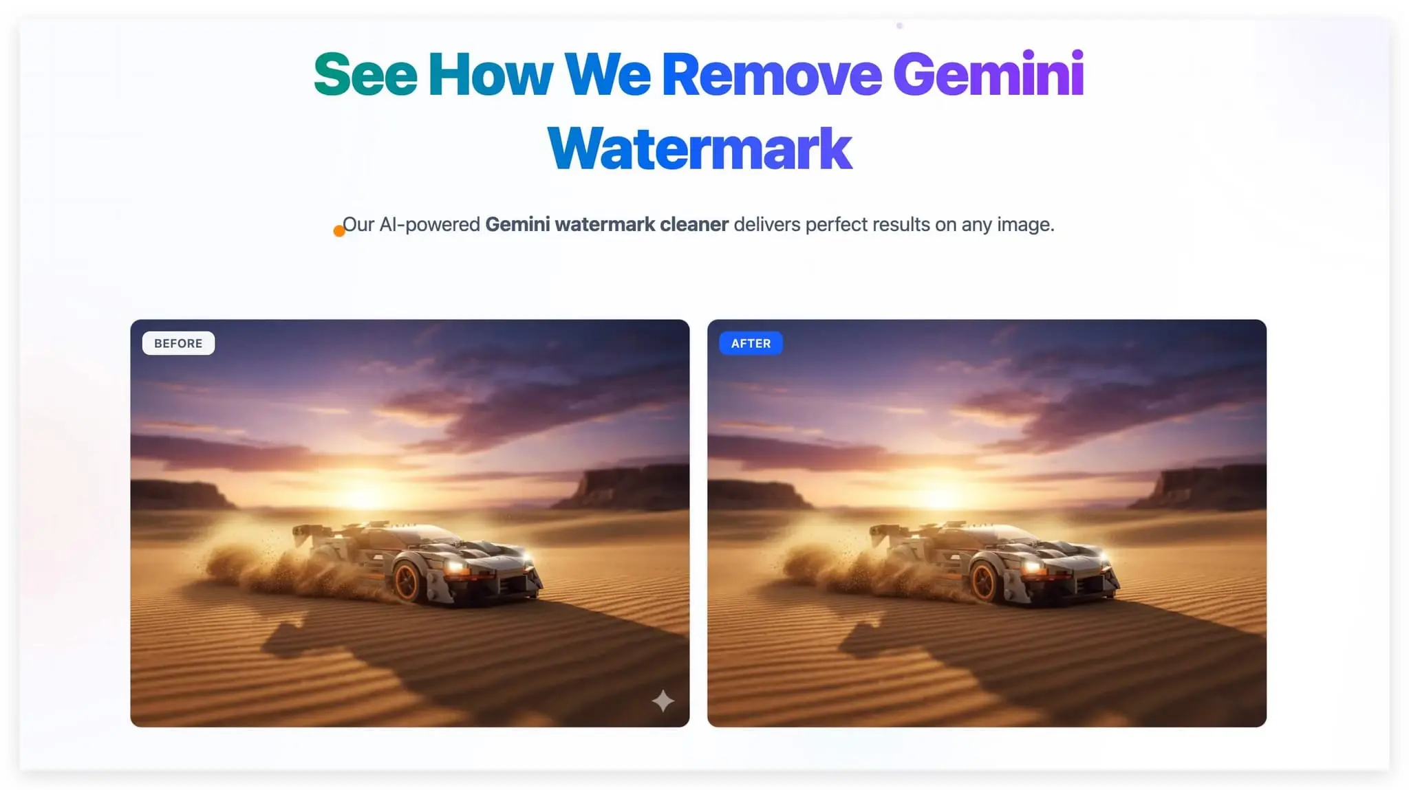 Screenshot 1 of Gemini Watermark Cleaner