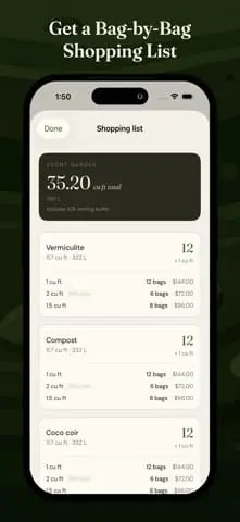 Screenshot 1 of Raised Bed Soil Calculator
