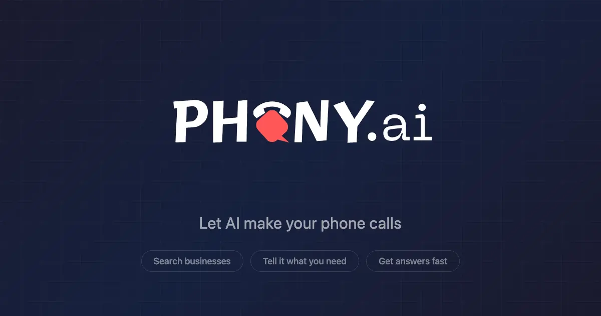 Screenshot 1 of Phony.ai