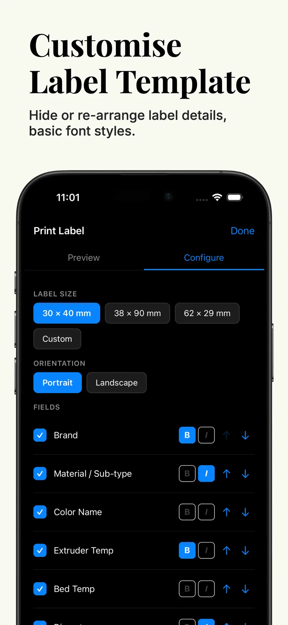 Screenshot 2 of Tag My Spool – NFC Filament