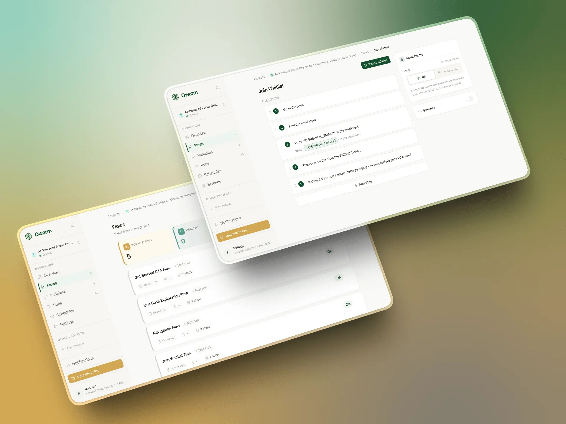 Screenshot 2 of Qwarm - AI-Powered QA Testing