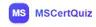 MsCertQuiz Microsoft Exam Questions