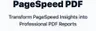 PageSpeed PDF Report Generator