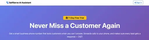 SelfServe AI Assistant - Never Miss a Cu