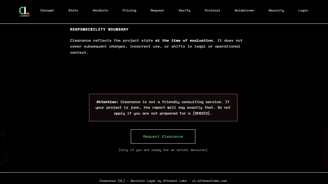 Screenshot 1 of Clearance by Alfanest Labs