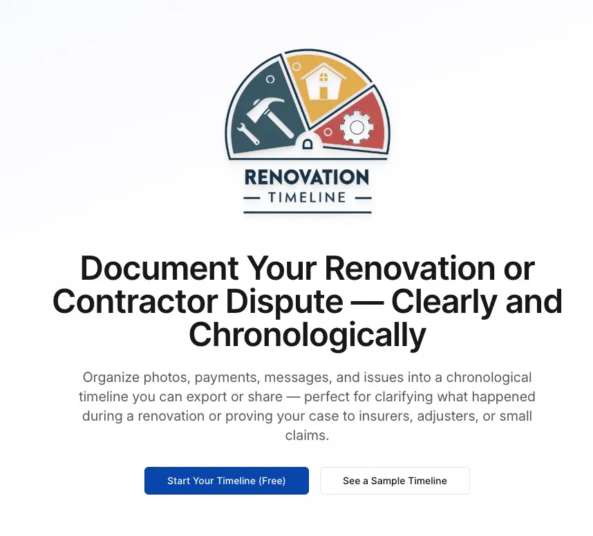 Screenshot 4 of Renovation Timeline