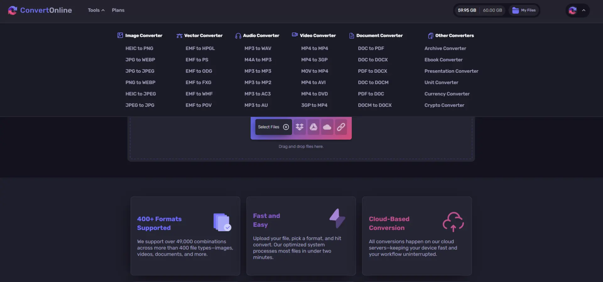Screenshot 3 of ConvertOnline