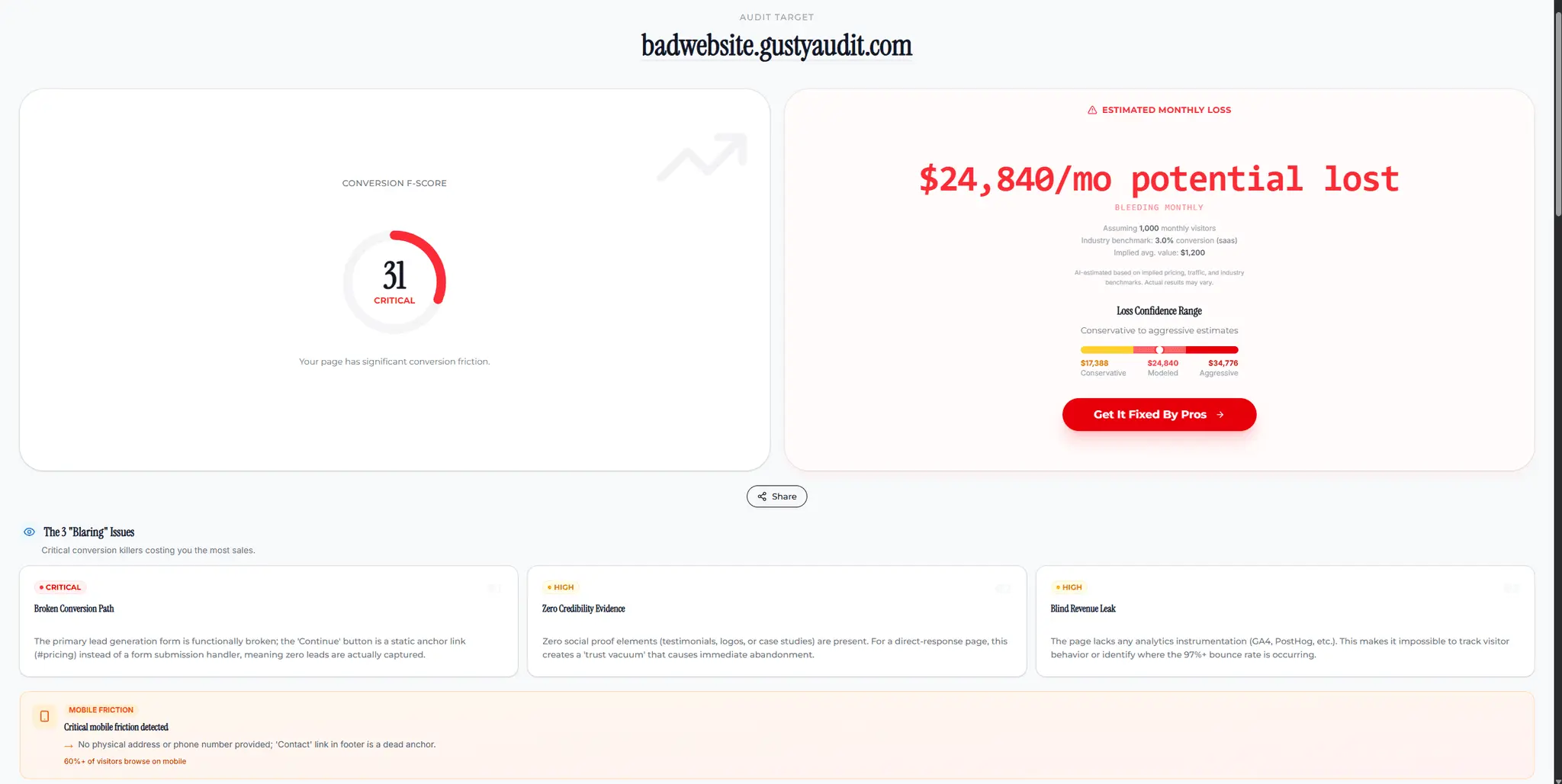 Screenshot 1 of GustyAudit