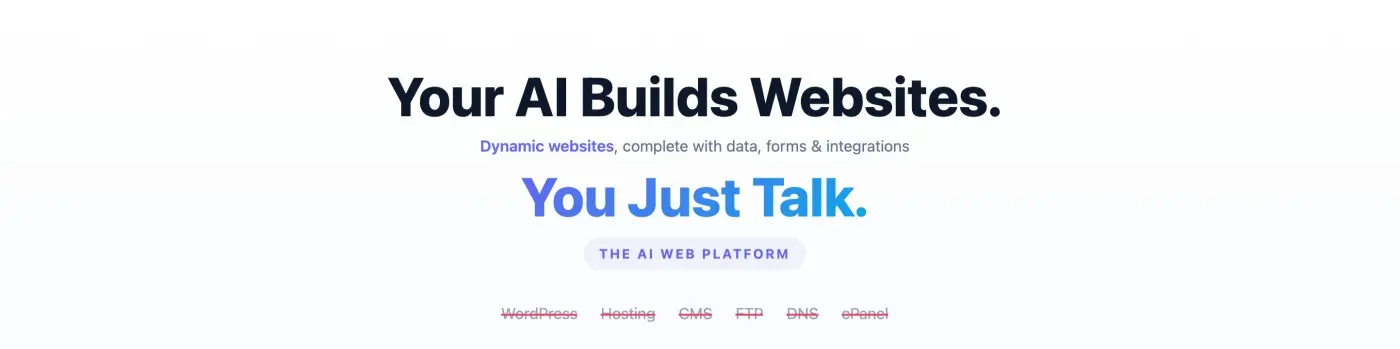 Screenshot 1 of WebsitePublisher.ai