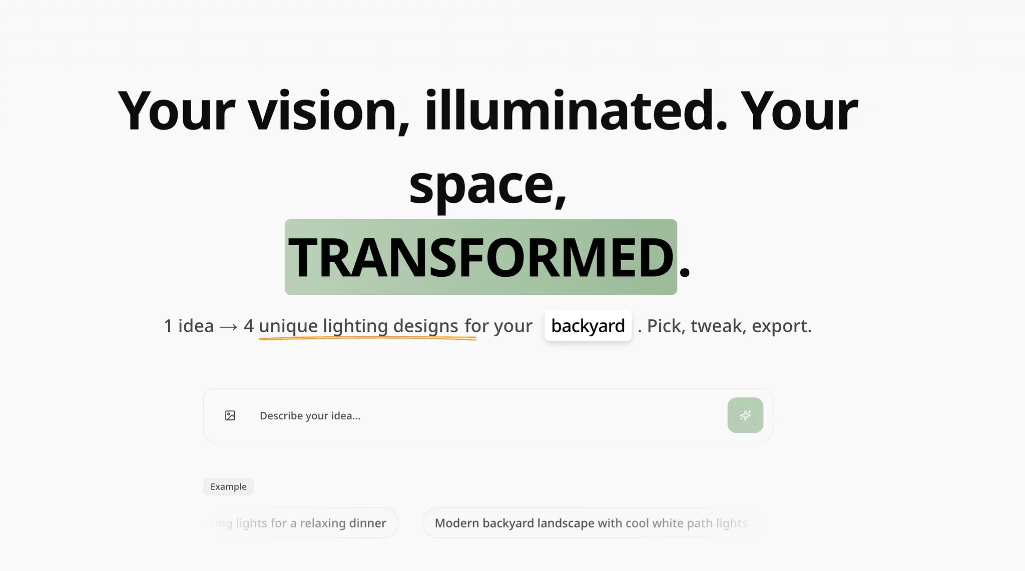 Screenshot 1 of AI Outdoor Lighting Design