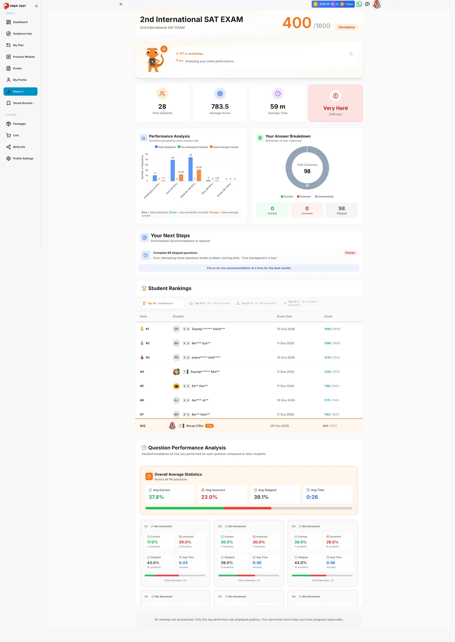 Screenshot 3 of PREP TEST