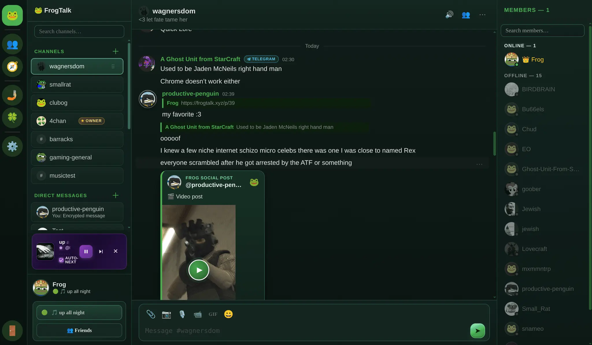 Screenshot 2 of FrogTalk