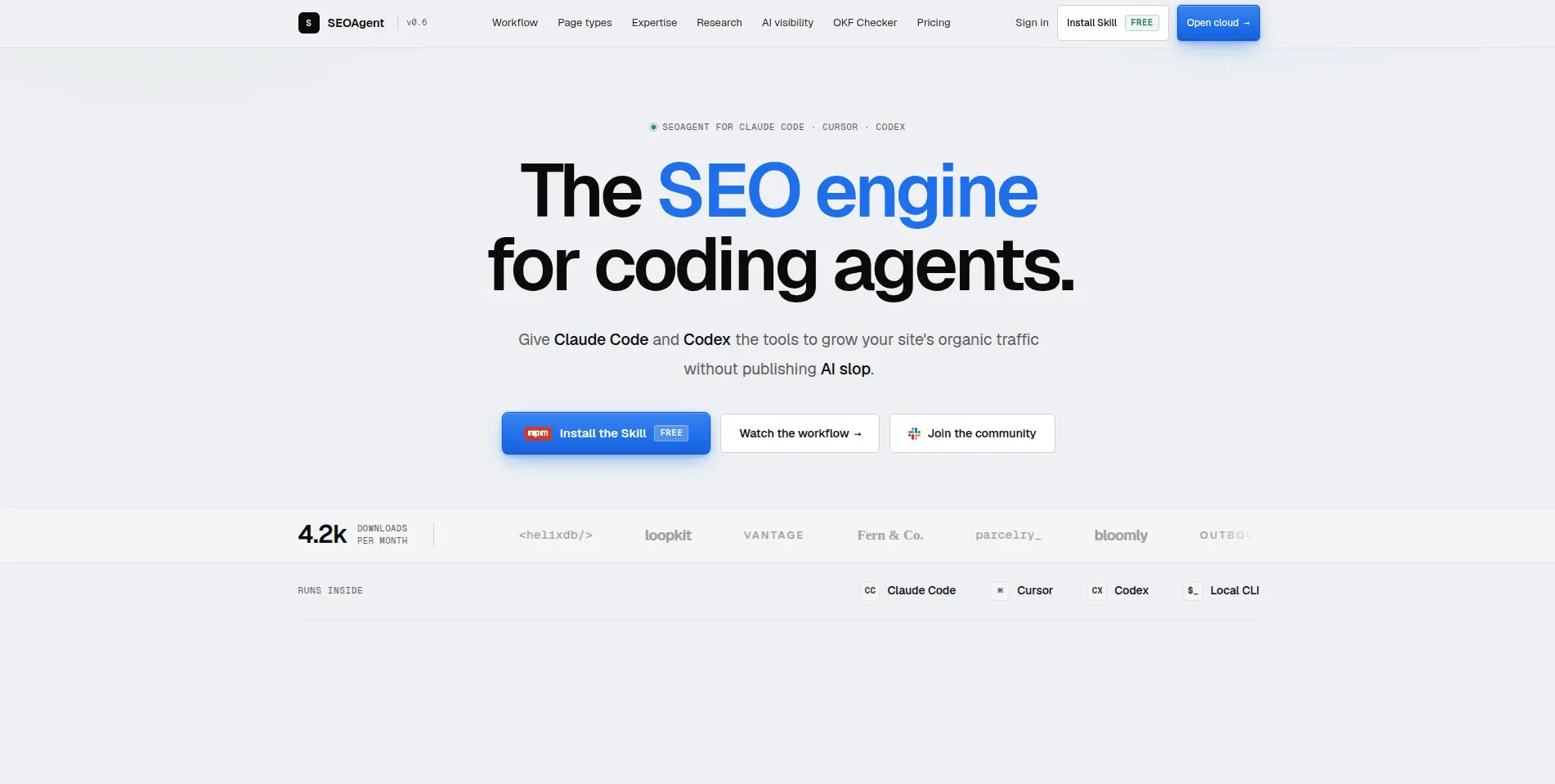 Screenshot 1 of SEOAgent