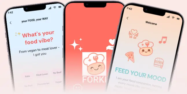 Screenshot 1 of Forki - Mood-Based Food Suggestions