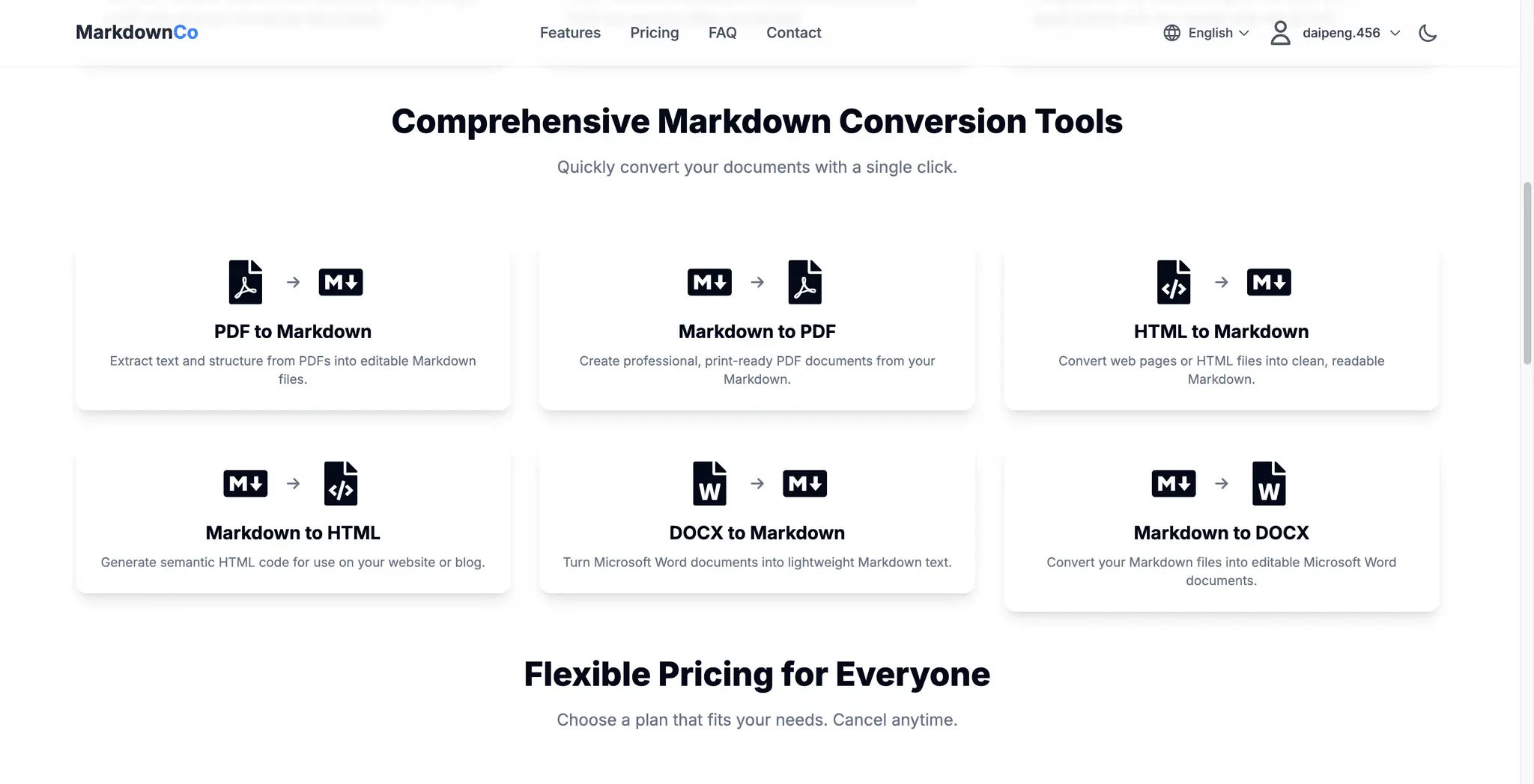 Screenshot 1 of Markdown Converter Pro