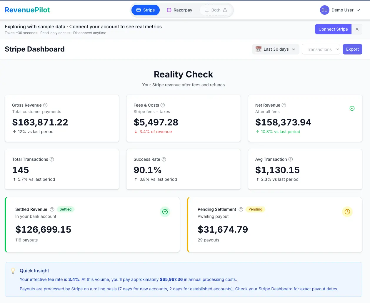 Screenshot 1 of RevenuePilot