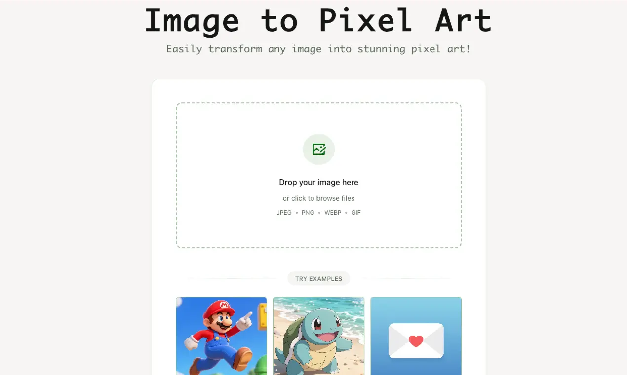 Screenshot 1 of image to pixel art
