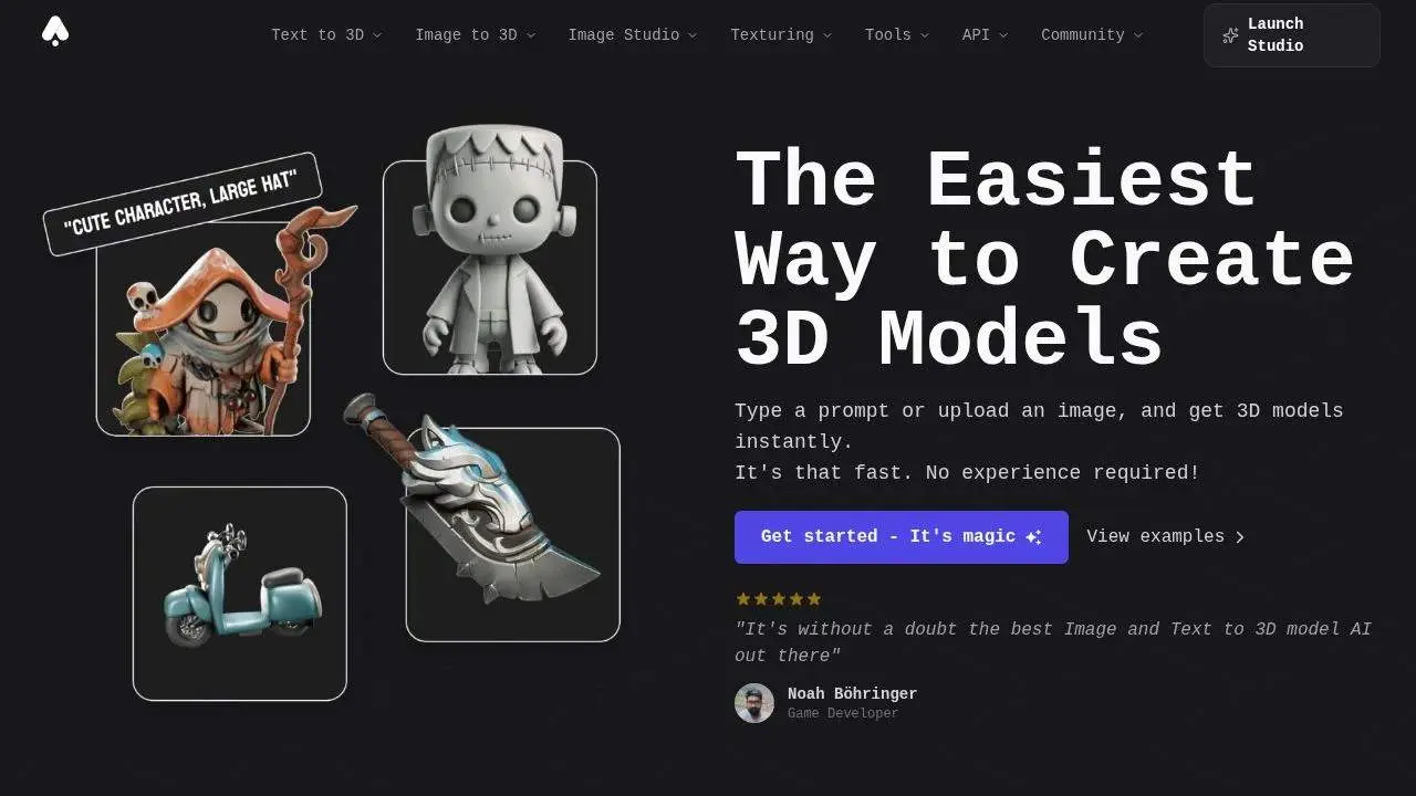 Screenshot 1 of 3DAIStudio