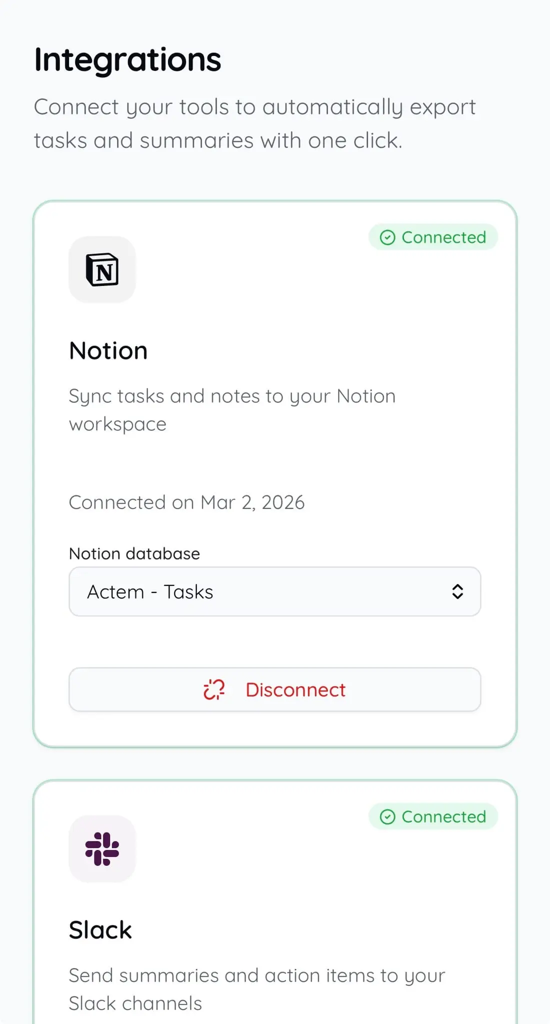 Screenshot 3 of Actem - Meeting Intelligence