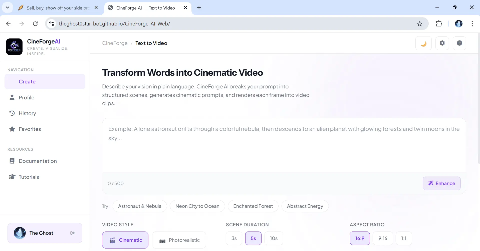 Screenshot 3 of CineForge AI