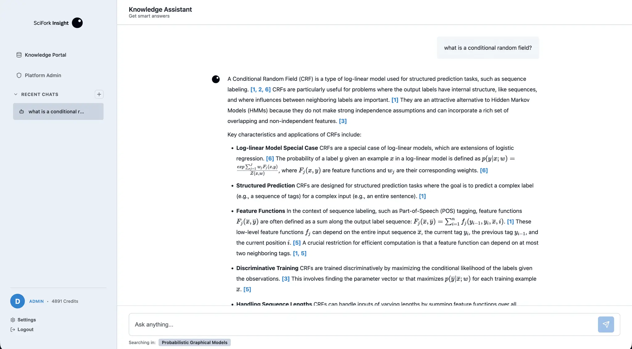 Screenshot 1 of SciFork Insight