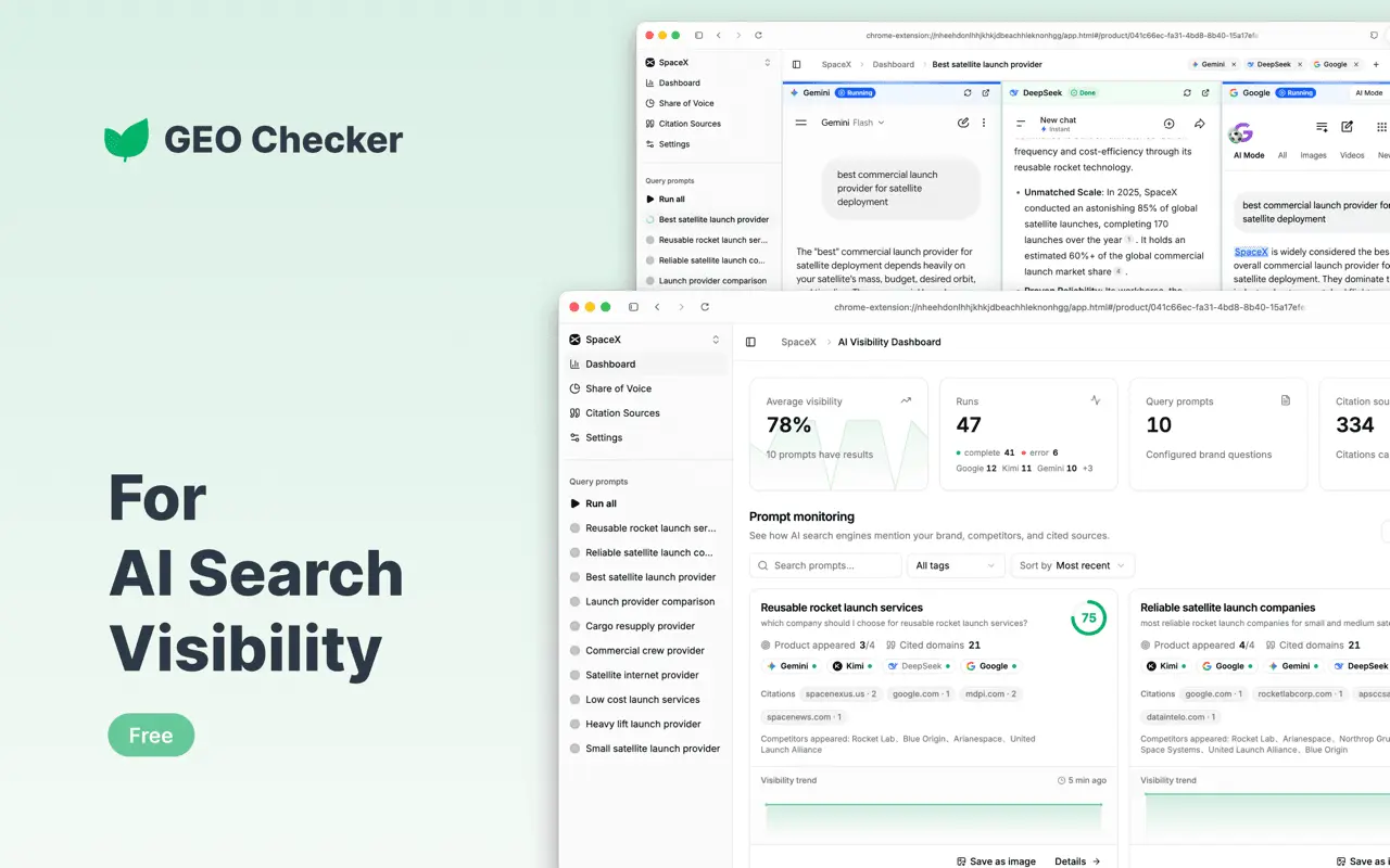 Screenshot 1 of GEO Checker