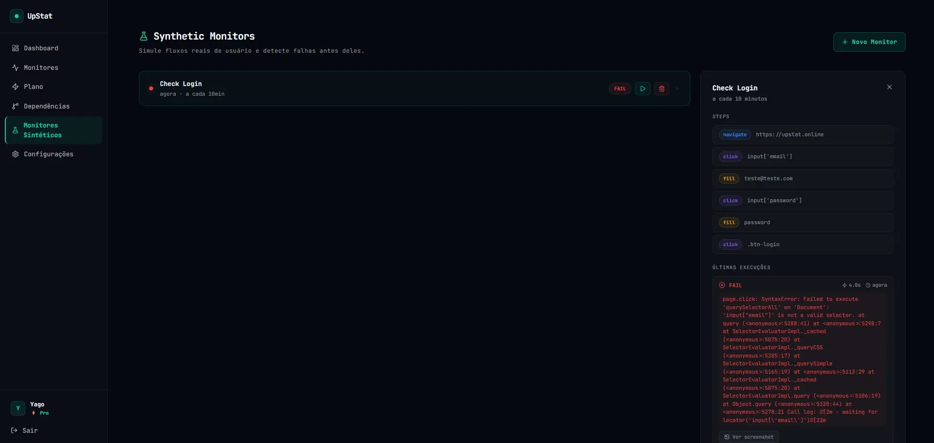Screenshot 3 of UpStat