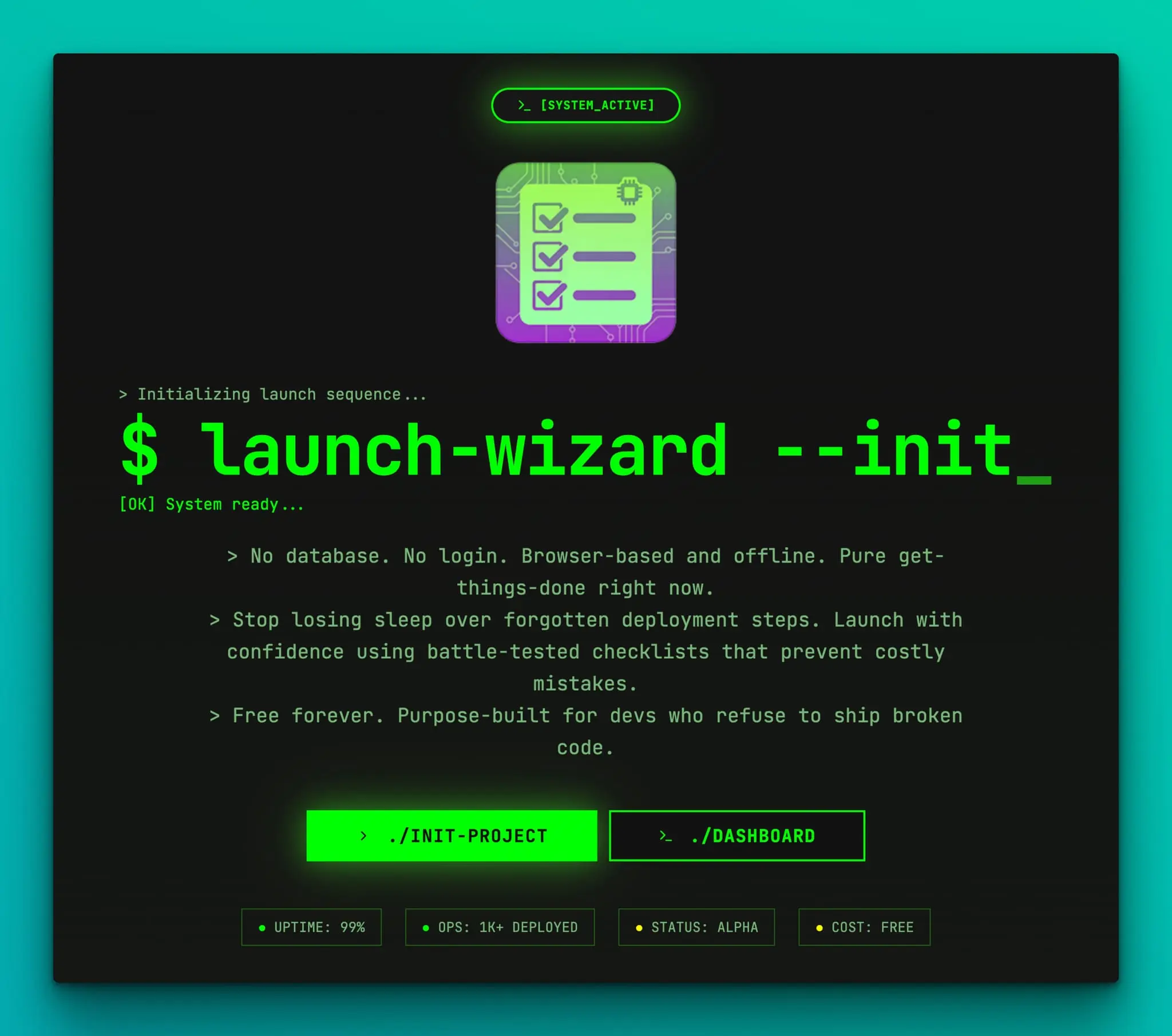 Screenshot 10 of Launch Checklist Manager