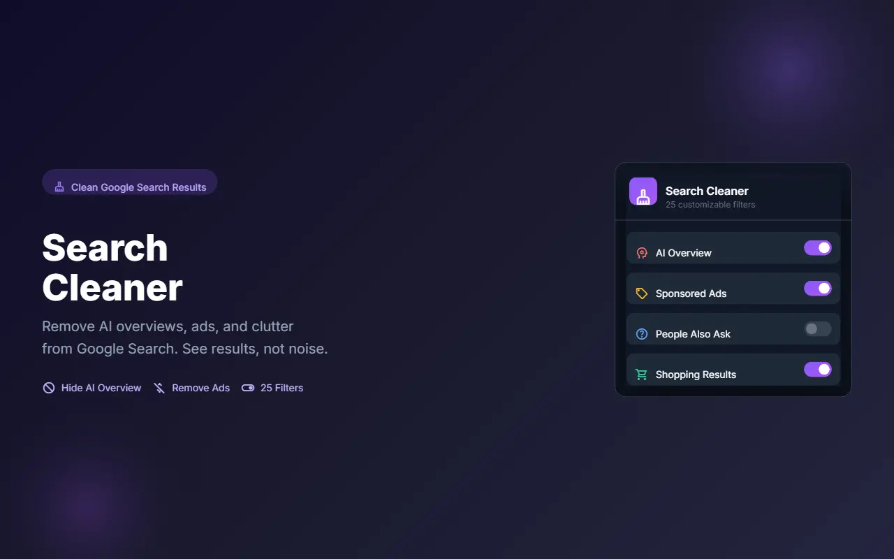 Screenshot 2 of Search Cleaner
