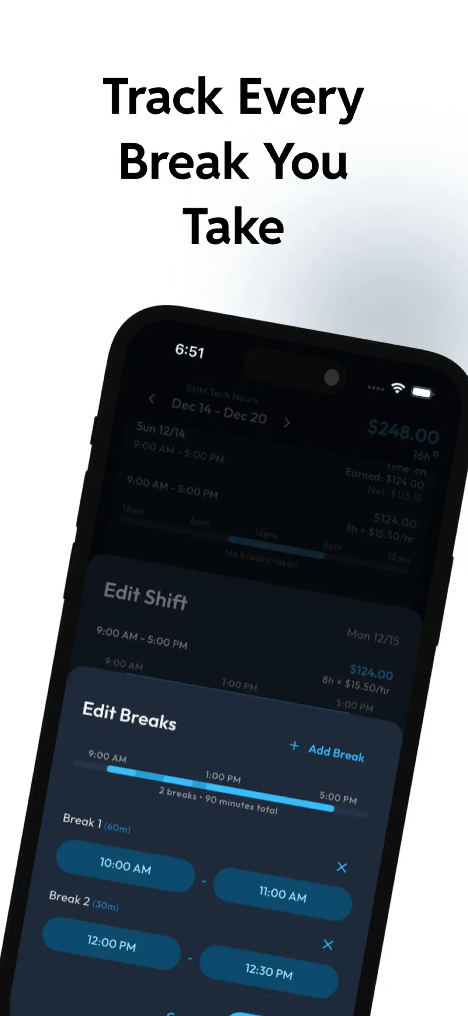 Screenshot 9 of Hours Tracker: Time Clock In