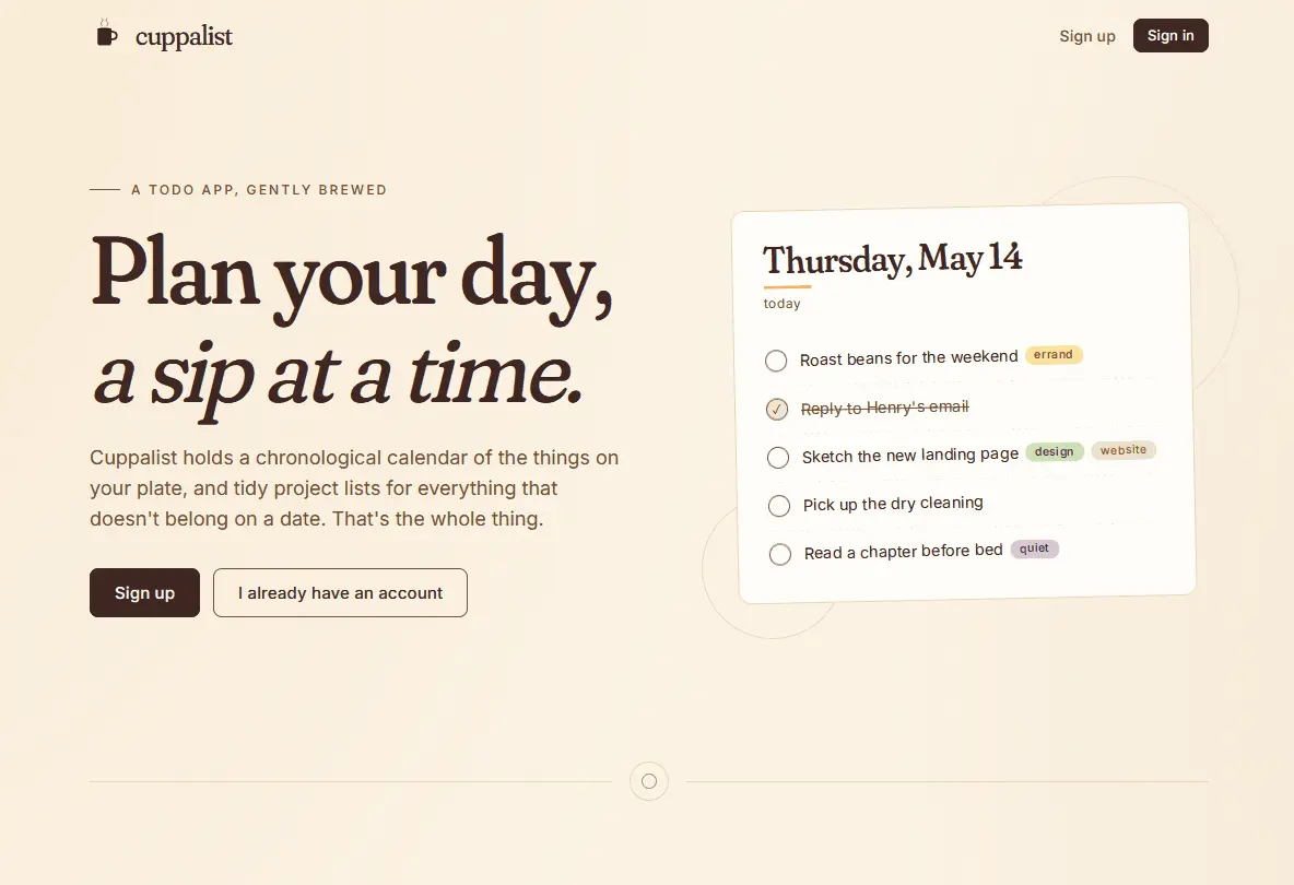 Screenshot 2 of Cuppalist