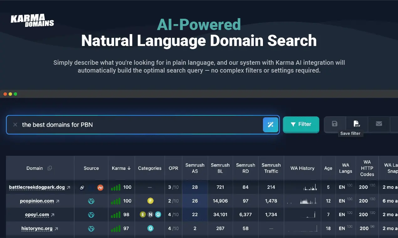Screenshot 2 of Karma.Domains