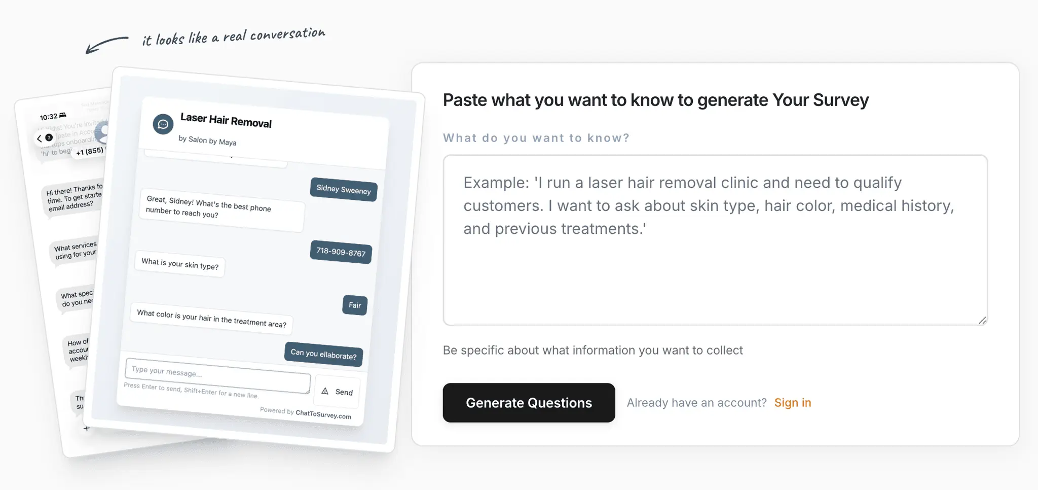 Screenshot 2 of Conversational Surveys