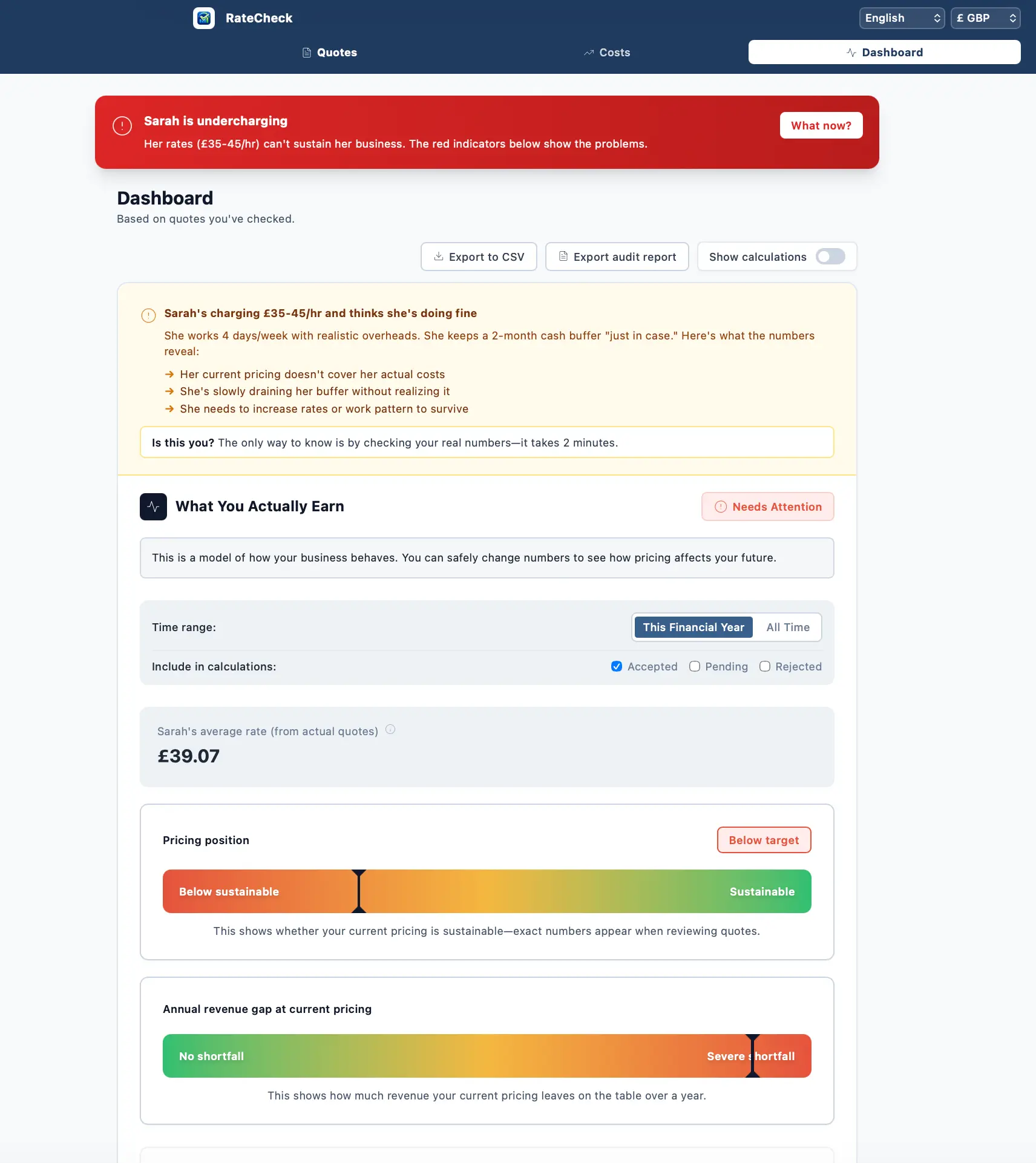 Screenshot 1 of RateCheck