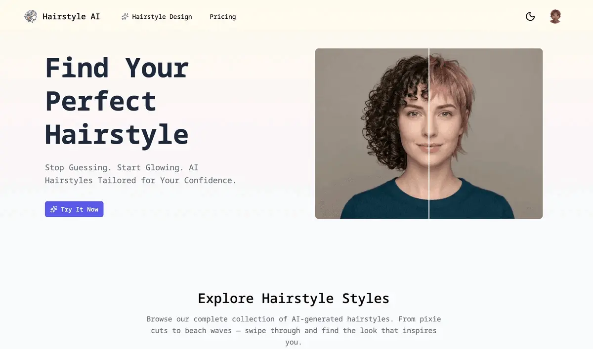 Screenshot 2 of Free AI Hairstyle Try On
